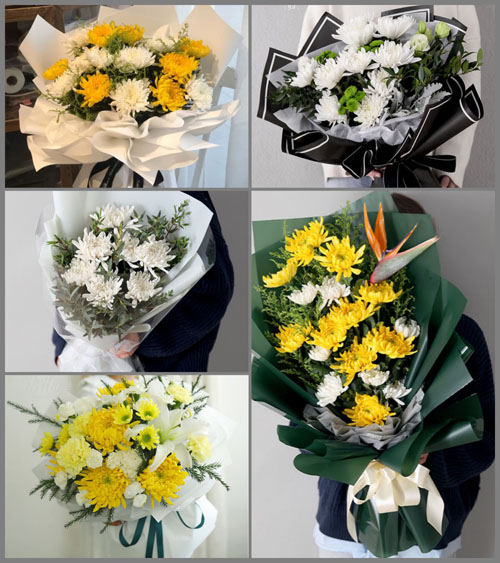 湖南岳阳湘阴县静河乡白事花束代送